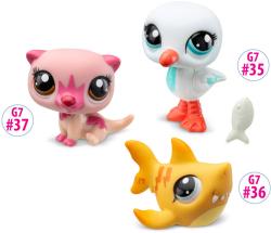 Hasbro LPS Zvířátko Littlest Pet Shop generace 7 set 3ks s doplňky 3 druhy