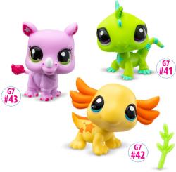 Hasbro LPS Zvířátko Littlest Pet Shop generace 7 set 3ks s doplňky 3 druhy