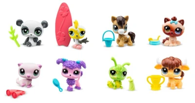 Hasbro LPS Zvieratko Littlest Pet Shop generácia 7 set s doplnkami 18 druhov