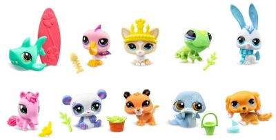 Hasbro LPS Zvieratko Littlest Pet Shop generácia 7 set s doplnkami 18 druhov