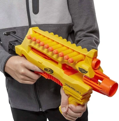 Hasbro NERF Alpha Strike velký žlutý herní set 4 dětské blastery + 20 šipek