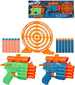 Hasbro NERF Elite 2.0 Face Off Target Set 2 blastery s terčem + 12 šipek Hasbro NERF Elite 2.0 Face Off Target Set 2 blastery s terčem + 12 šipek