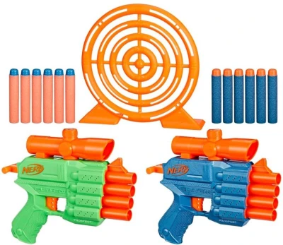 Hasbro NERF Elite 2.0 Face Off Target Set 2 blastery s terčem + 12 šipek