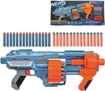 Hasbro NERF ELITE 2.0 Shockwave RD-15 set blaster + 30 šipek Hasbro NERF ELITE 2.0 Shockwave RD-15 set blaster + 30 šipek