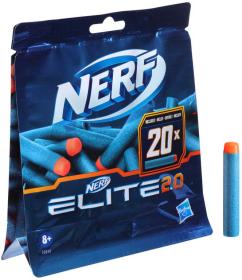 Hasbro NERF Elite 2.0 šipky náhradní náboje do pistolí set 20ks Hasbro NERF Elite 2.0 šipky náhradní náboje do pistolí set 20ks
