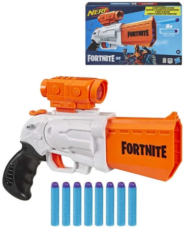 Hasbro NERF Fortnite SR Blaster se zaměřovačem set s 8 soft náboji Hasbro NERF Fortnite SR Blaster se zaměřovačem set s 8 soft náboji