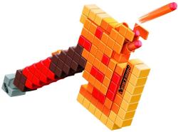 Hasbro NERF Minecraft Firebrand set blaster sekera + 6 šipek Elite