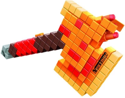 Hasbro NERF Minecraft Firebrand set blaster sekera + 6 šipek Elite