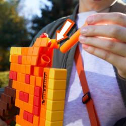 Hasbro NERF Minecraft Firebrand set blaster sekera + 6 šipek Elite