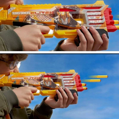 Hasbro NERF Tramsformers Ink Buzz Bumblebee set blaster + 8 šipek Elite