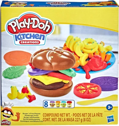 Hasbro PLAY-DOH Hamburger kreativní set modelína s nástroji Hasbro PLAY-DOH Hamburger kreativní set modelína s nástroji