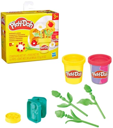 Hasbro PLAY-DOH Malé květinky kreativní set modelína s nástroji 2 druhy Hasbro PLAY-DOH Malé květinky kreativní set modelína s nástroji 2 druhy