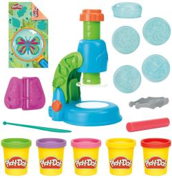 Hasbro PLAY-DOH Mikroskop set modelína s nástroji na baterie Světlo