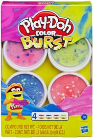 Hasbro PLAY-DOH Modelína barevné balení set 4 kelímky různé druhy