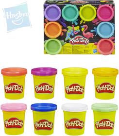 Hasbro PLAY-DOH Modelína dětská set 8 kelímků neonové barvy 2 druhy Hasbro PLAY-DOH Modelína dětská set 8 kelímků neonové barvy 2 druhy