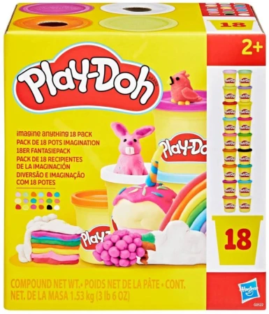 Hasbro PLAY-DOH Modelína kreativní set 18 kelímků 1530g