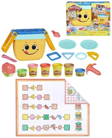 Hasbro PLAY-DOH Modelína kreativní set s nástroji v piknikovém koši Hasbro PLAY-DOH Modelína kreativní set s nástroji v piknikovém koši