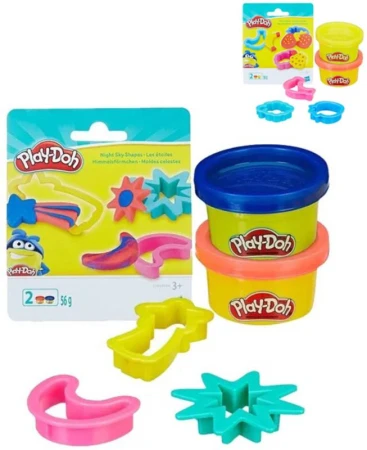 Hasbro PLAY-DOH Modelína set 2 kelímky + 3 vykrajovátka 4 druhy Hasbro PLAY-DOH Modelína set 2 kelímky + 3 vykrajovátka 4 druhy