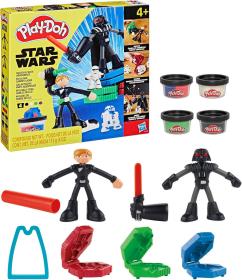 Hasbro PLAY-DOH Star Wars světelné meče kreativní set modelína s nástroji