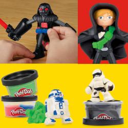 Hasbro PLAY-DOH Star Wars svetelné meče kreatívna sada modelína s nástrojmi