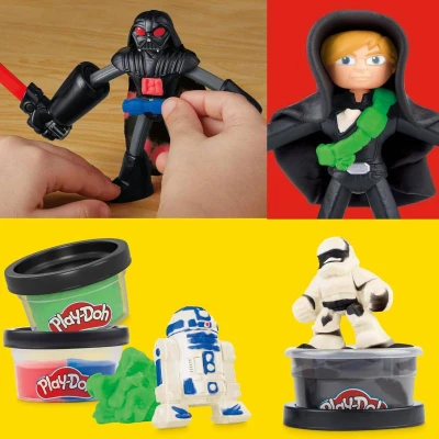 Hasbro PLAY-DOH Star Wars světelné meče kreativní set modelína s nástroji
