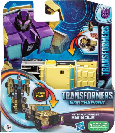 Hasbro Transformers Earthspark Terran 1 Step Flip auto/robot 2v1