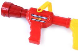 Hasicí přístroj dětský s pistolí na vodu set s přilbou plast v sáčku