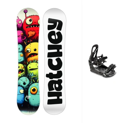 Hatchey Loony dětský snowboard + Raven S230 Black vázání