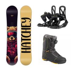 Hatchey Teddy detský snowboard + Beany Kido viazanie + Head 400 4D JR BOA detské topánky