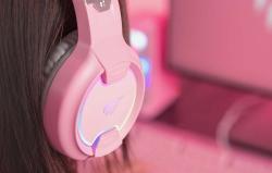 Havit Herní sluchátka GAMENOTE H2233d RGB (růžová)