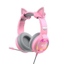 Havit Herní sluchátka GAMENOTE H2233d RGB (růžová) Havit Herní sluchátka GAMENOTE H2233d RGB (růžová)