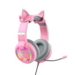 Havit Herní sluchátka GAMENOTE H2233d RGB (růžová)