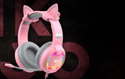 Havit Herní sluchátka GAMENOTE H2233d RGB (růžová)