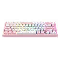 Havit Mechanická herní klávesnice KB874L RGB (růžová a bílá)