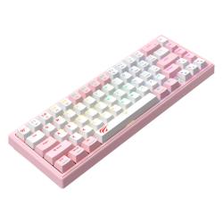 Havit Mechanická herní klávesnice KB874L RGB (růžová a bílá)