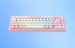 Havit Mechanická herní klávesnice KB874L RGB (růžová a bílá)