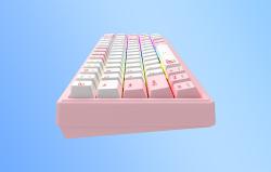 Havit Mechanická herní klávesnice KB874L RGB (růžová a bílá)