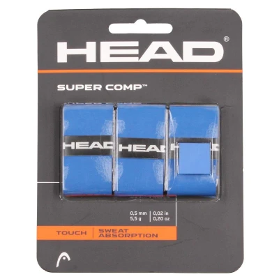Head Super Comp overgrip omotávka tl. 0,5 mm modrá Head Super Comp overgrip omotávka tl. 0,5 mm modrá