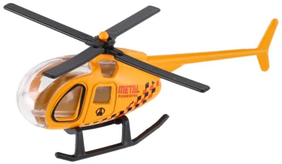 Helikoptéra kovový vrtulník v krabičce 4 druhy 4 barvy