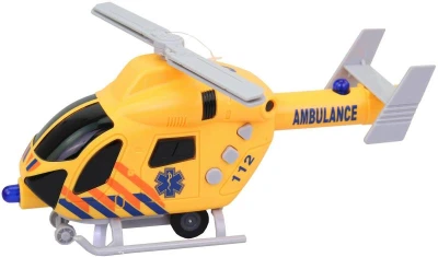 Helikoptéra záchranné složky vrtulník na baterie Světlo Zvuk 3 druhy