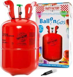 Helium 200l jednorázové na plnění až 30ks latexových balónků o průměru 23cm