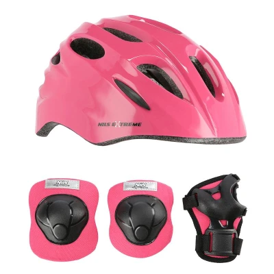 Nils Helma s chrániči Extreme MTW01+H210 růžová Nils Helma s chrániči Extreme MTW01+H210 růžová