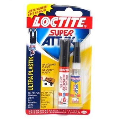 Henkel Lepidlo vteřinové 2g + 4ml aktivátor ULTRA PLASTIC Henkel Lepidlo vteřinové 2g + 4ml aktivátor ULTRA PLASTIC