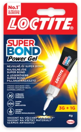 Henkel Lepidlo vteřinové 4g gel SUPER BOND POWER Henkel Lepidlo vteřinové 4g gel SUPER BOND POWER
