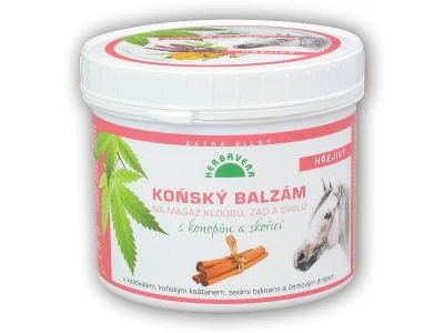 Herbavera Koňský Balzám s Konopím a Skořicí 500ml