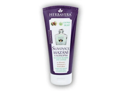 Herbavera Slivovicové Mazání s konopím 200ml (VÝPRODEJ) Herbavera Slivovicové Mazání s konopím 200ml (VÝPRODEJ)