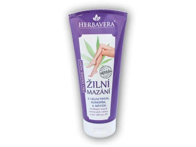 Herbavera Žilní mazání s konopím a mátou 200ml Herbavera Žilní mazání s konopím a mátou 200ml