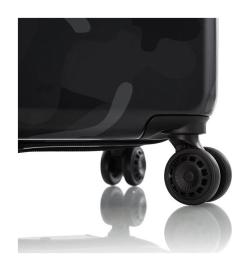 Heys Black Camo L kufr + kosmetická taštička zdarma