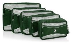 Heys Eco Packing Cube 5pc Set II Green Heys Eco Packing Cube 5pc Set II Green