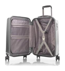 Heys EcoCase S Grey kufr + kosmetická taštička zdarma